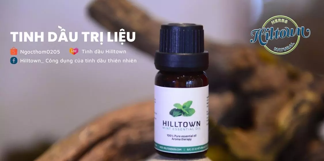 Sản phẩm Hiltown bên hoa cỏ và nguyên liệu thiên nhiên