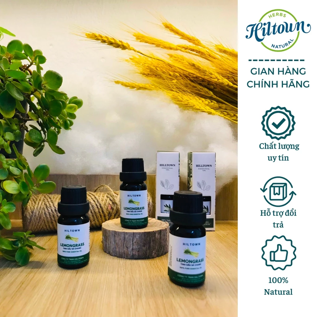 {30ml}Tinh dầu sả chanh nguyên chất Hiltown, lọ dung…
