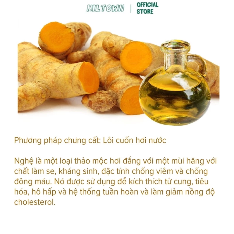 Dầu nghệ Hiltown giảm thâm và liền sẹo trong bộ ảnh Hiltown