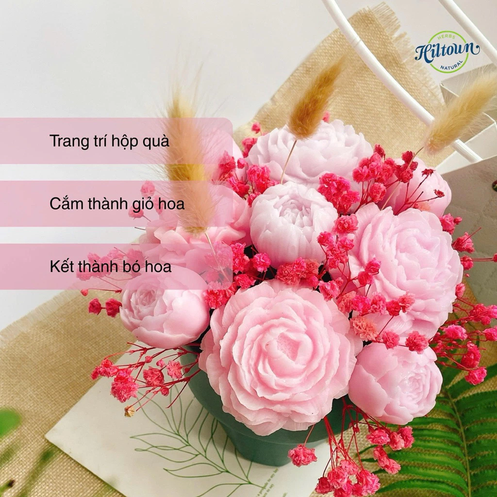 Hoa xà phòng dầu dừa tinh dầu thiên nhiên