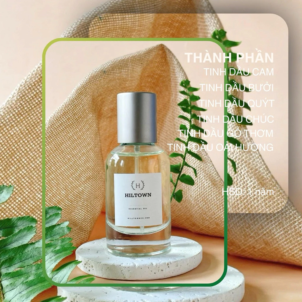 Nước hoa tinh dầu body mist Hiltown, thành phần tinh dầu… trong bộ ảnh Hiltown