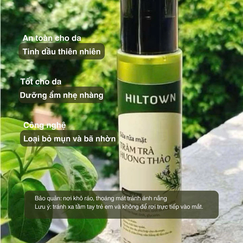 Rửa mặt tràm trà hương thảo thiên nhiên Hiltown 100ml,… trong bộ ảnh Hiltown