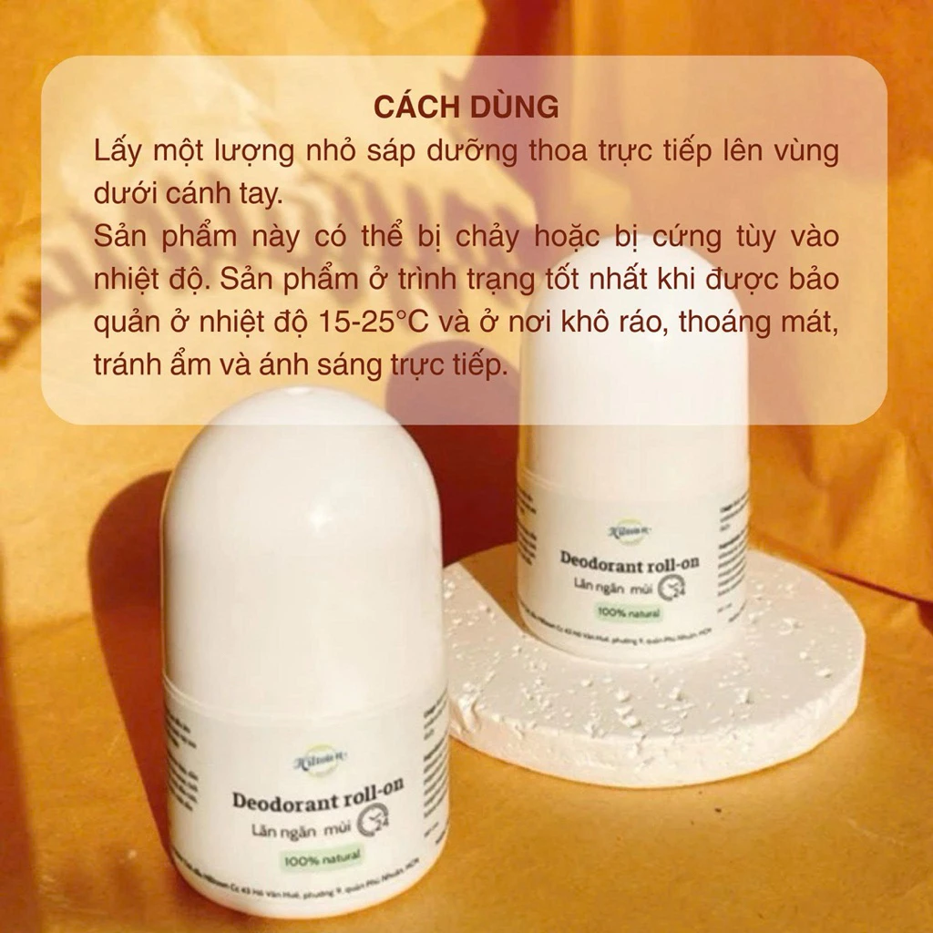 Sáp lăn nách tinh dầu thiên nhiên 30ml