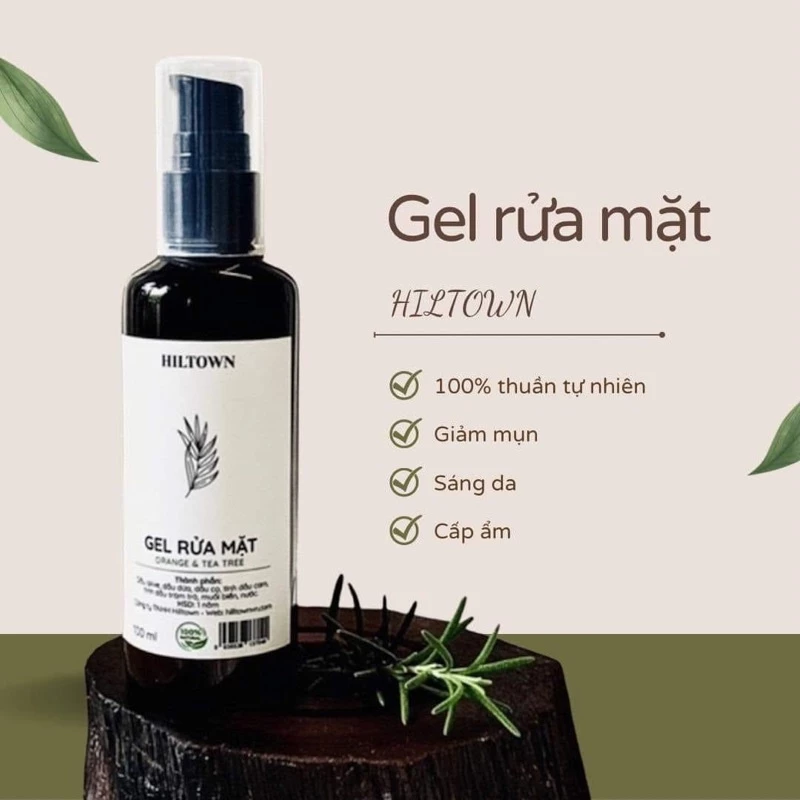 Sữa rửa mặt, dầu tẩy trang thiên nhiên Hiltown