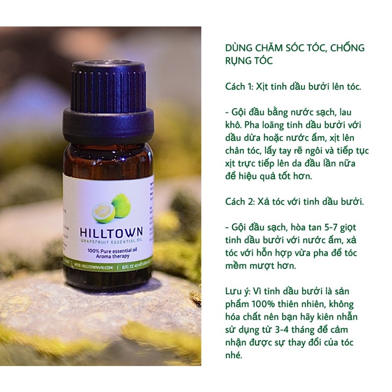 Tinh dầu bưởi da xanh Hiltown, 100% tinh dầu vỏ bưởi… - ảnh sản phẩm thực tế