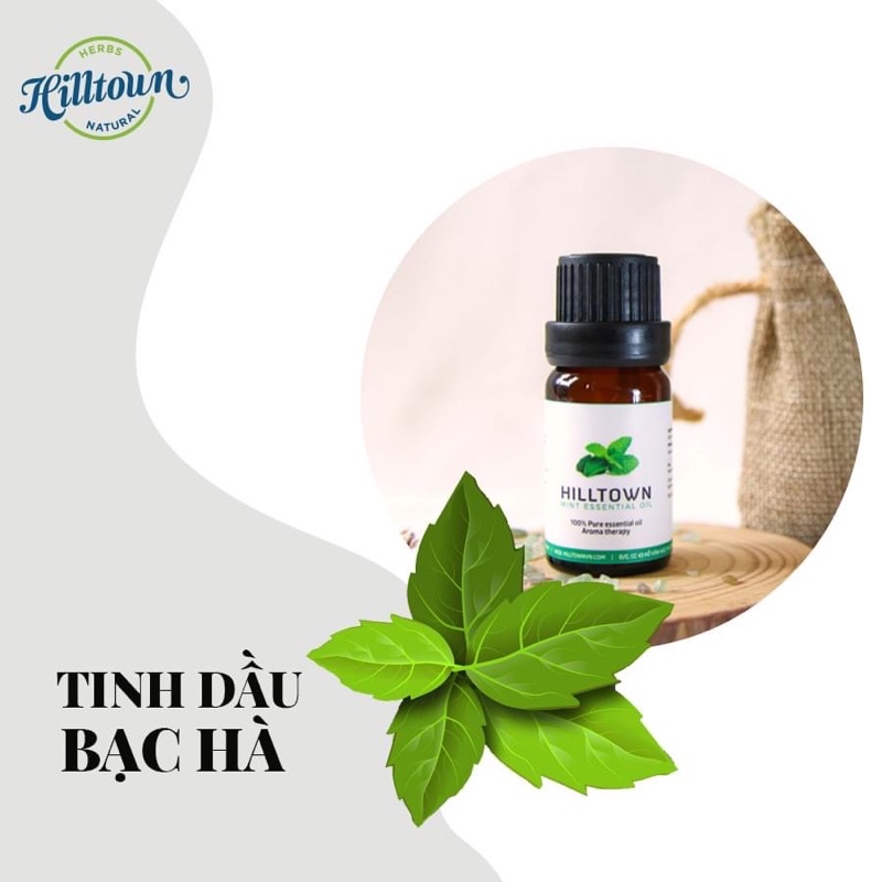 Cách sử dụng Tinh dầu bạc hà HILTOWN cao cấp, xông phòng tạo hương… theo bộ ảnh Hiltown