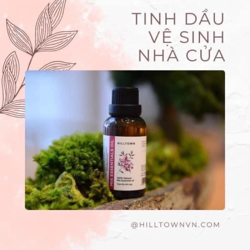 Cách sử dụng Tinh dầu lau sàn Hiltown sạch khuẩn, đuổi côn trùng,… theo bộ ảnh Hiltown