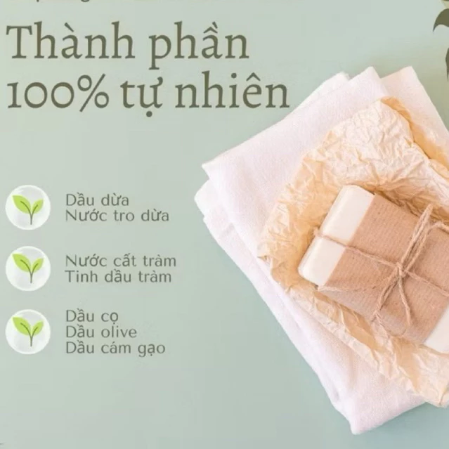 Xà phòng dầu dừa không mùi 100g