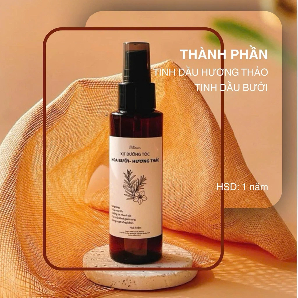 Xịt mọc tóc bưởi - hương thảo thiên nhiên Hiltown dung…